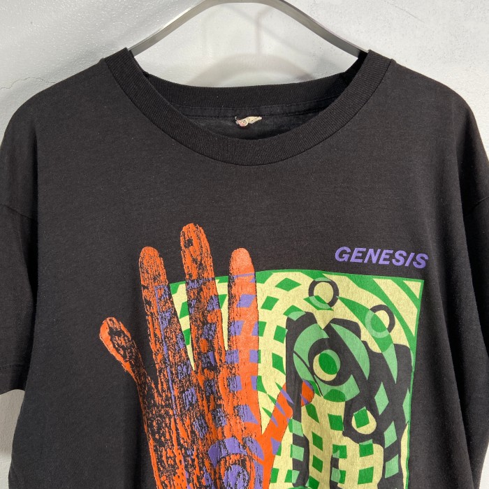 80s USA製 GENESIS ジェネシス バンドTシャツ ツアーT 黒 XL | Vintage 