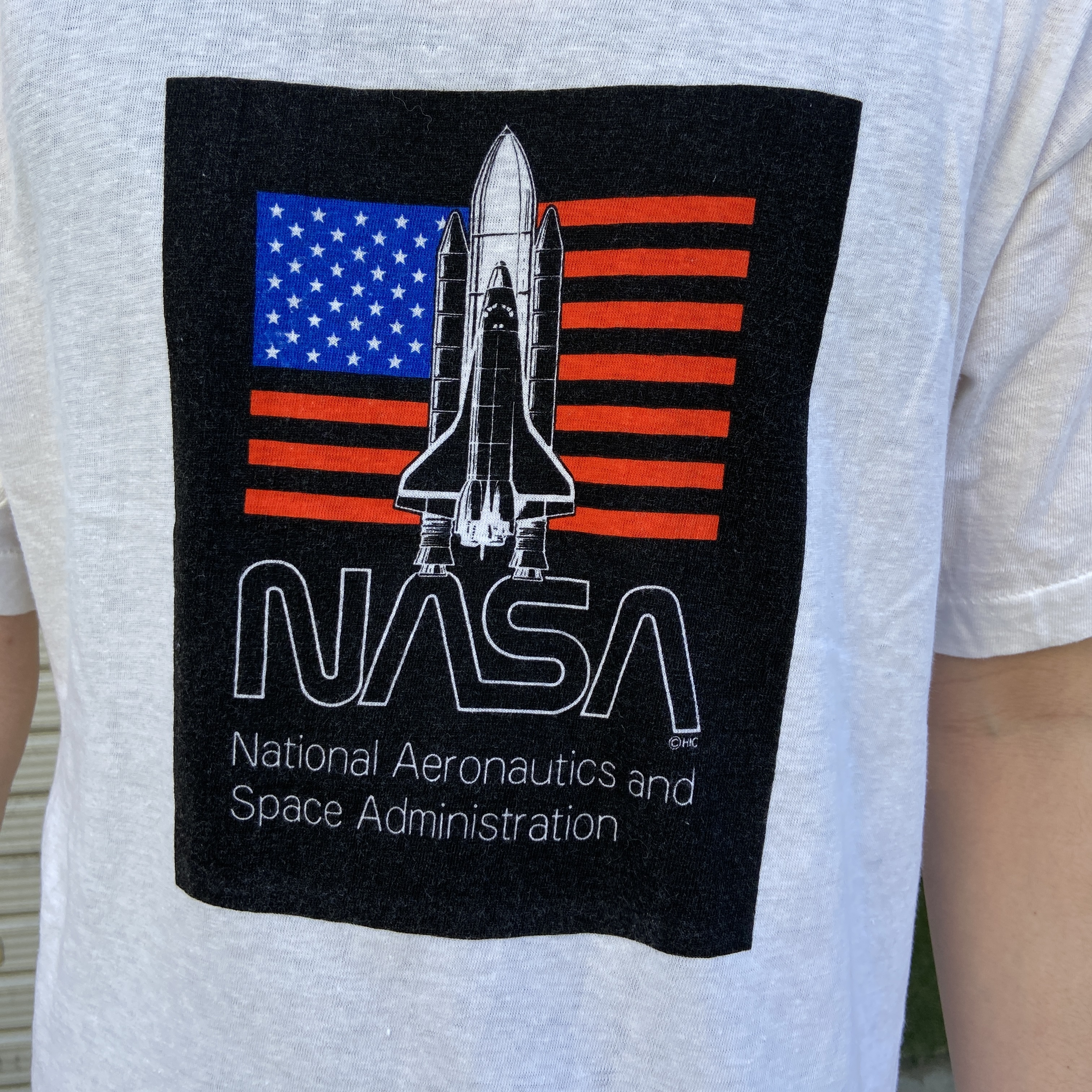 古着 ビンテージ NASA オーバーサイズ Tシャツ 宇宙 ロケット 希少 美品-