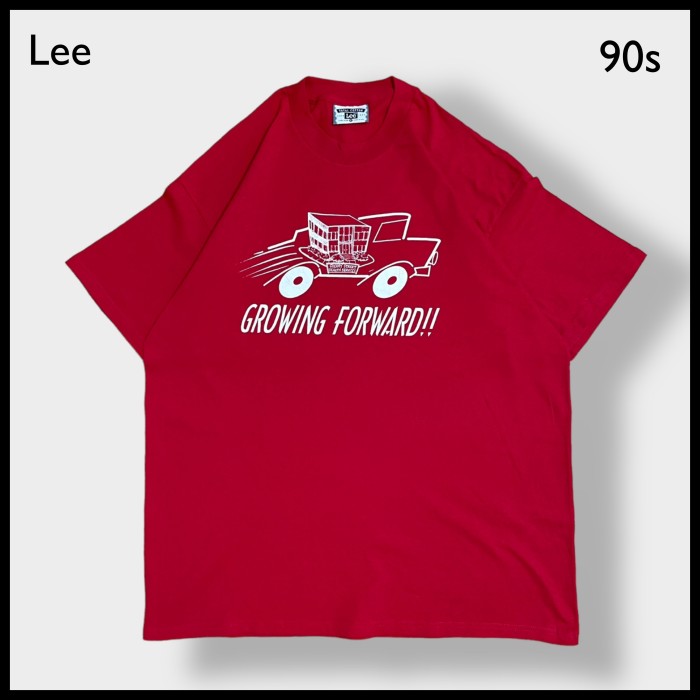 Lee】90s USA製 ロゴ プリント Tシャツ 半袖 X-LARGE ビッグサイズ 