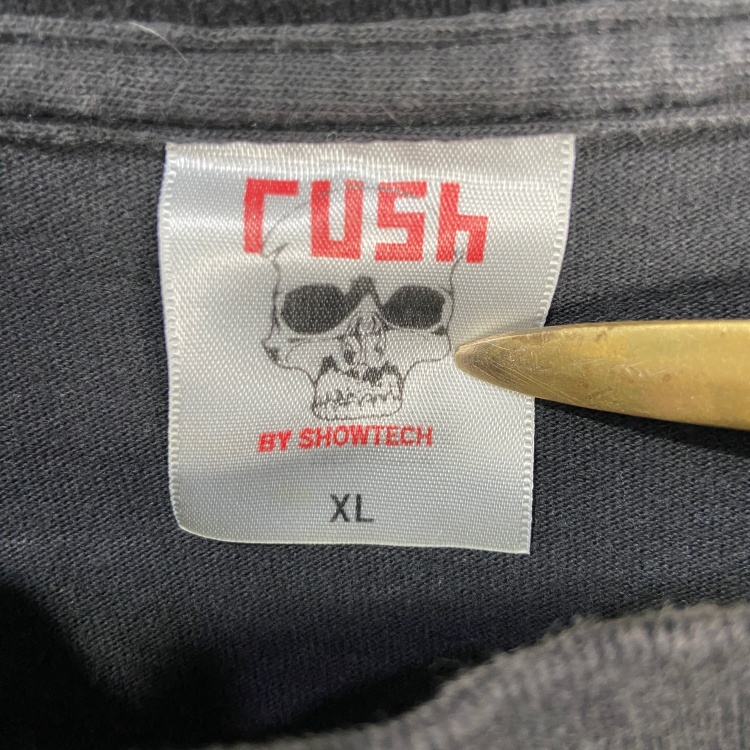 90s USA製 rush ラッシュ バンドTシャツ ツアーT ブラック XL