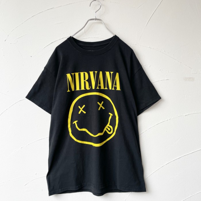 NIRVANA printed T-shirt ニルヴァーナ バンドTシャツ | Vintage.City