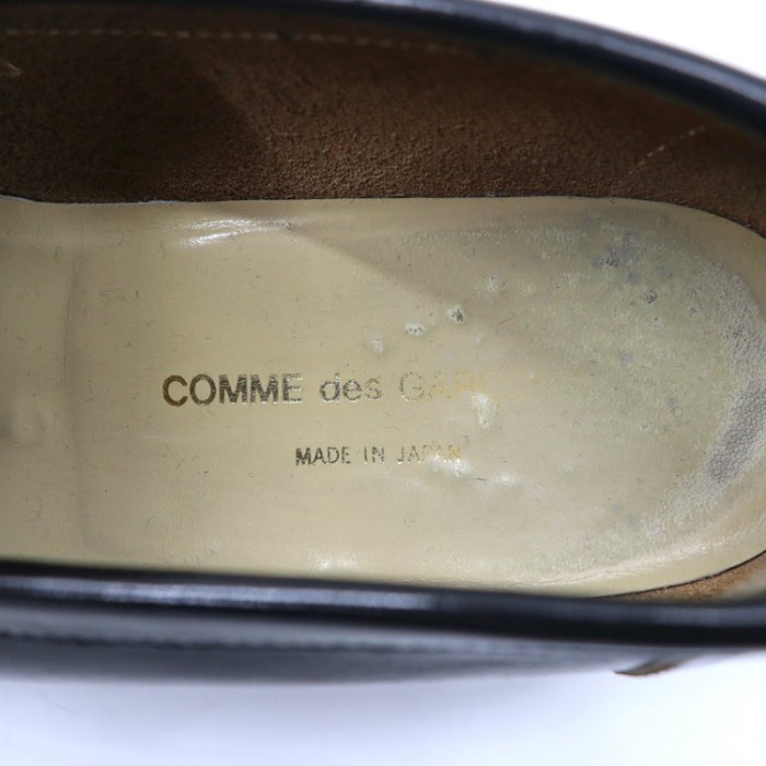 COMME des GARCONS コインローファー 23cm ブラック レザー タンクソール 日本製 | Vintage.City 古着屋、古着コーデ情報を発信