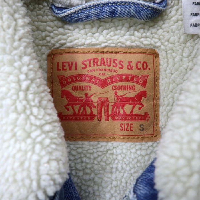 Levi's ボア トラッカージャケット デニムジャケット S ブルー | Vintage.City 빈티지숍, 빈티지 코디 정보