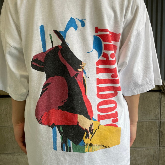 最高の品質 カウボーイ 90s マルボロ vintage XL Tシャツ トップス ...