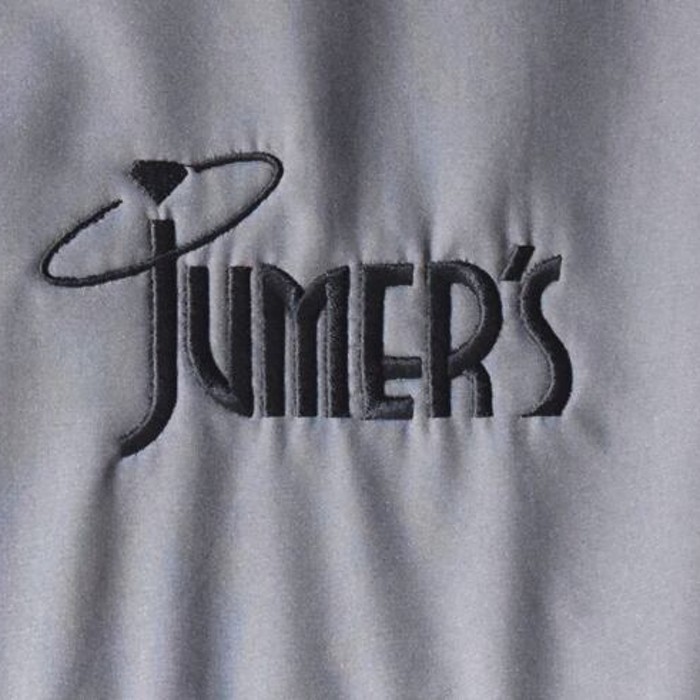 チャンピオン ナイロンフリースジャケット JUMER'S ホテル＆カジノ メンズL Champion 黒色 灰色 @DZ0034 | Vintage.City 古着屋、古着コーデ情報を発信