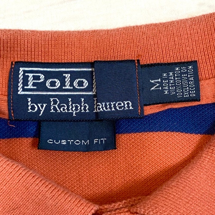 ポロバイラルフローレン　Polo by Ralph Lauren　90sビンテージ　メンズ　トップス　半袖ポロシャツ　ワンポイント　カスタムフィット　ボーダー | Vintage.City 古着屋、古着コーデ情報を発信