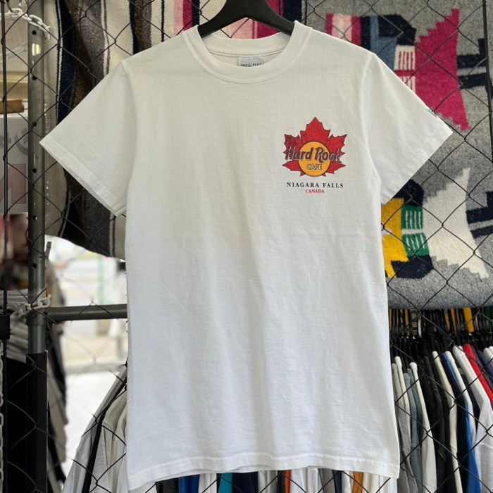 90s USA製 ハードロックカフェ バックプリント半袖Tシャツ  XL 白