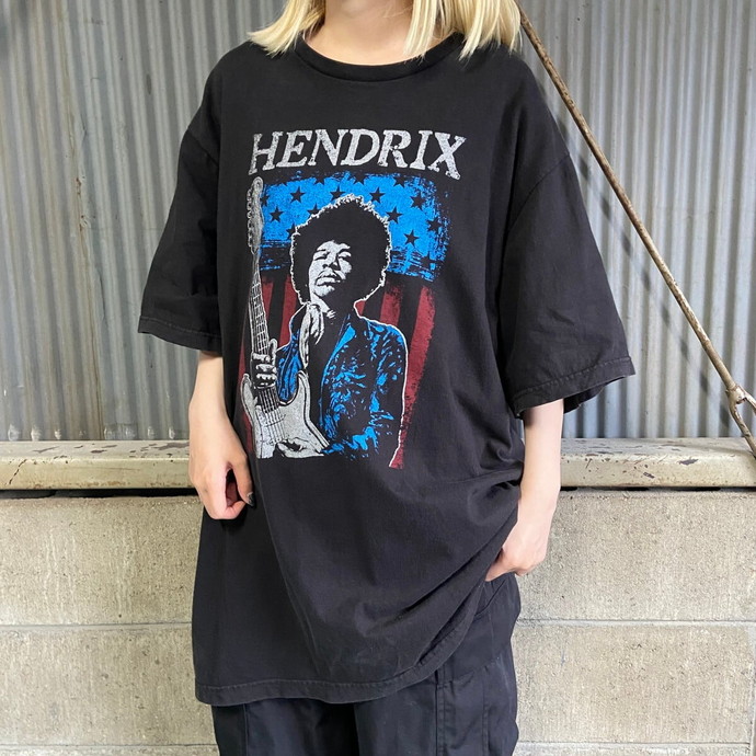 【Hendrix】USA製 ジミヘン ロゴ プリント 公式Tシャツ バンT
