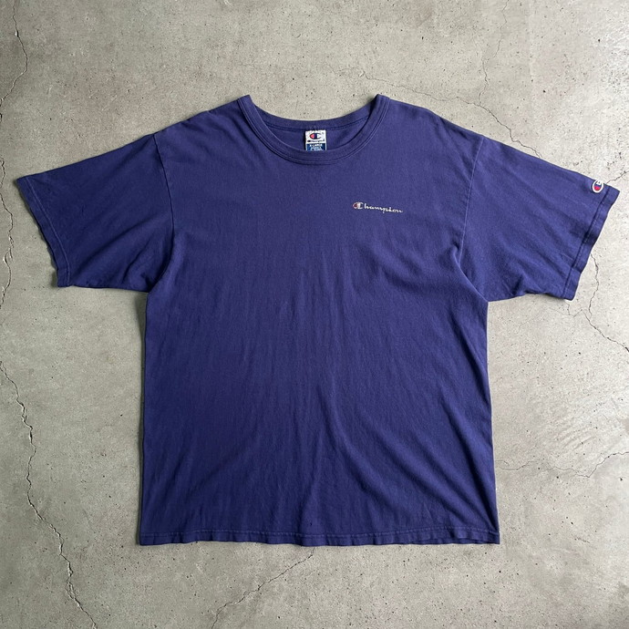 90年代 Champion チャンピオン ワンポイントロゴ刺繍 Tシャツ メンズ