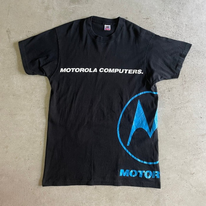 90年代 USA製 MOTOROLA COMPUTERS モトローラ IT企業ロゴ アドバタイジングTシャツ メンズXL | Vintage.City