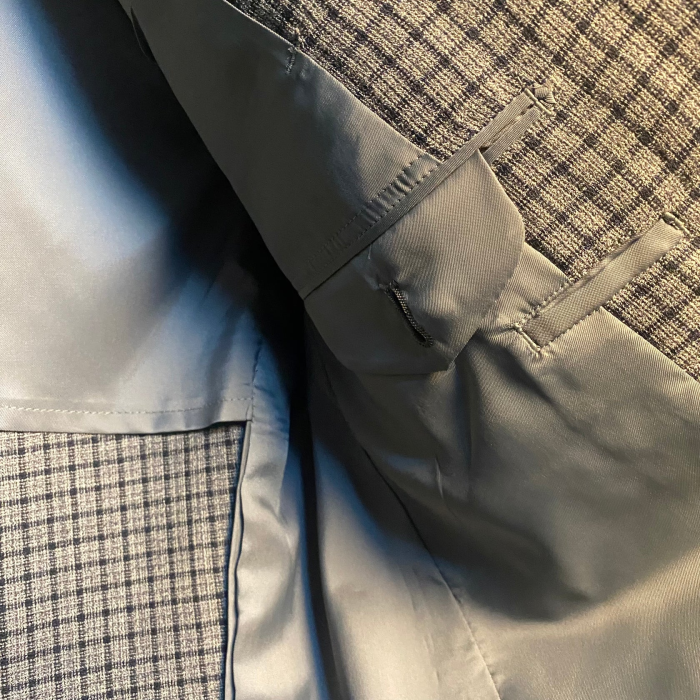 2B Check Pattern Tailored Jacket Gray×Black | Vintage.City Vintage Shops, Vintage Fashion Trends