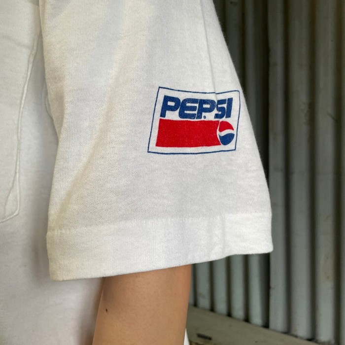 90年代 USA製  PEPSI ぺプシコーラ THE CUBE 企業ロゴ アドバタイジング ポケットTシャツ メンズL | Vintage.City 古着屋、古着コーデ情報を発信