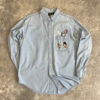 【L】トムとジェリー　キャラクター刺繍シャツ | Vintage.City 빈티지숍, 빈티지 코디 정보