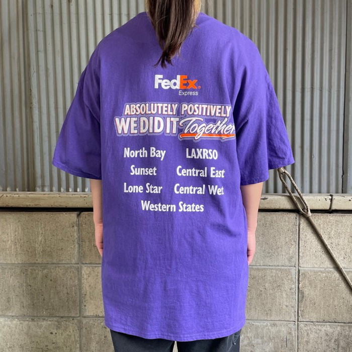 FedEx フェデックス 企業 アドバタイジング プリントTシャツ メンズXL | Vintage.City 古着屋、古着コーデ情報を発信