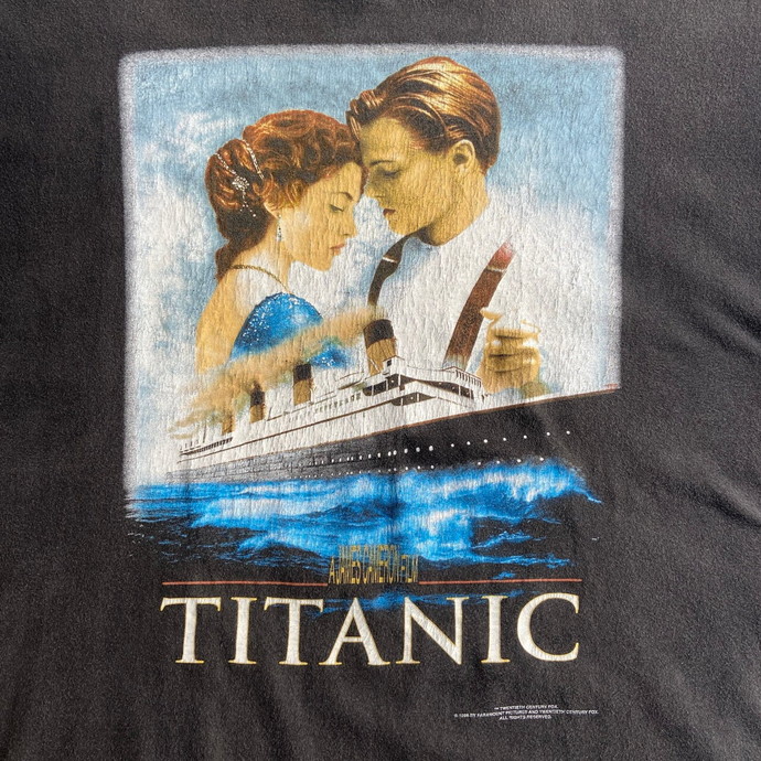90年代 TITANIC タイタニック 映画 ムービーTシャツ メンズXL ...