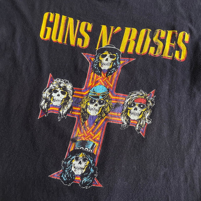 T-ポイント5倍】 80年代～ GUNS N' ROSES WAS HERE ガンズアンドローゼス バンドTシャツ メンズM イラスト、キャラクター  - kintarogroup.com