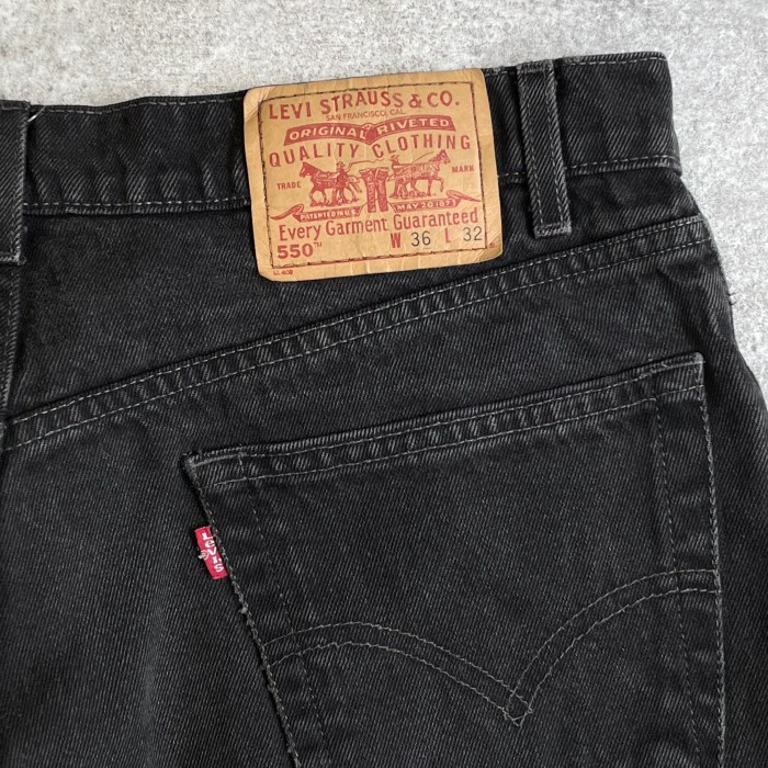 【W36】Levi’s 550 BLACK denim | Vintage.City 古着屋、古着コーデ情報を発信