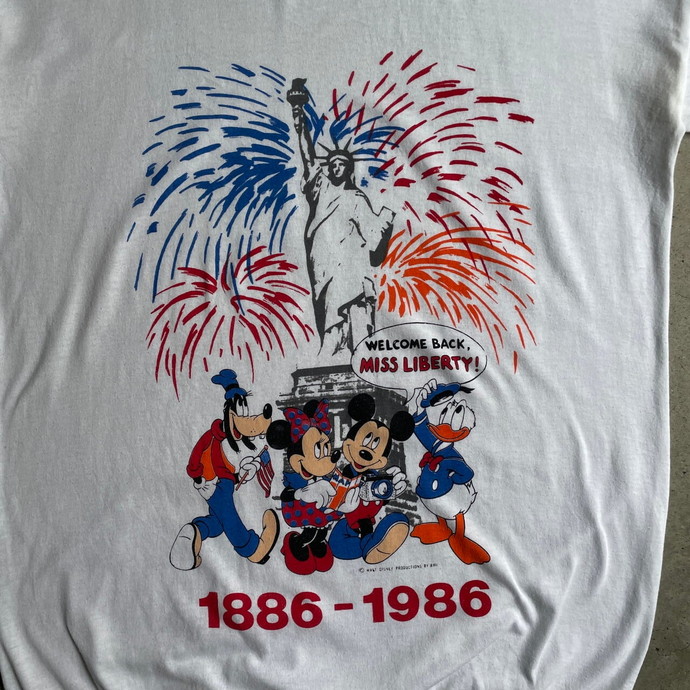 80年代 USA製 Disney ディズニーワールド 自由の女神 100周年