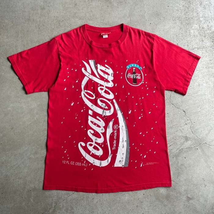 USA製 90年代 Coca-Cola コカコーラ ビッグロゴ 企業ロゴ アドバタイジングTシャツ メンズXL | Vintage.City
