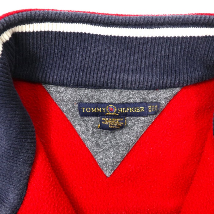 TOMMY HILFIGER ビッグサイズ ハーフジップフリースジャケット XXL レッド ワンポイントロゴ刺繍 90年代 | Vintage.City Vintage Shops, Vintage Fashion Trends