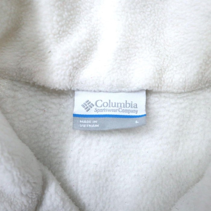 Columbia フルジップフリースジャケット L ホワイト ポリエステル Benton Springs WL6439 | Vintage.City 빈티지숍, 빈티지 코디 정보