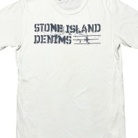 STONE ISLAND ロゴプリント半袖クルーネックTシャツ ホワイト Lサイズ | Vintage.City 古着屋、古着コーデ情報を発信