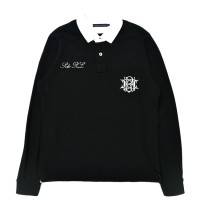 RALPH LAUREN ラガーシャツ XL ブラック コットン ロゴ刺繍 ナンバリング | Vintage.City 빈티지숍, 빈티지 코디 정보