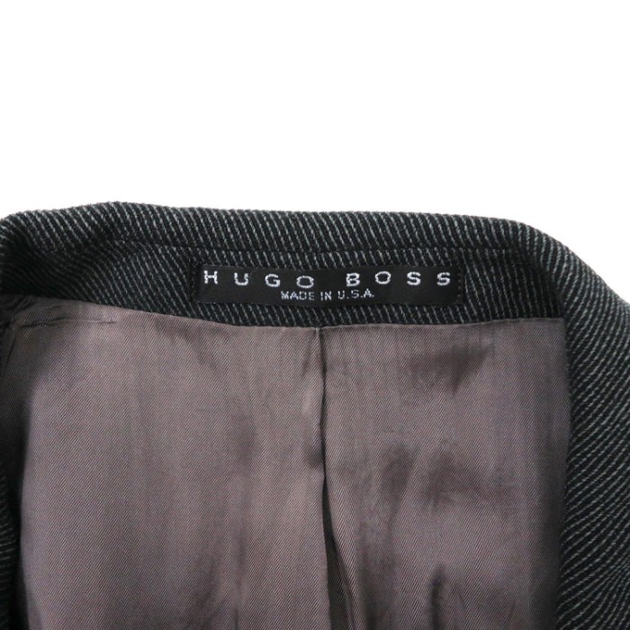 HUGO BOSS 2Bテーラードジャケット 44R グレー ウール APOLLON ビッグサイズ USA製 | Vintage.City 빈티지숍, 빈티지 코디 정보