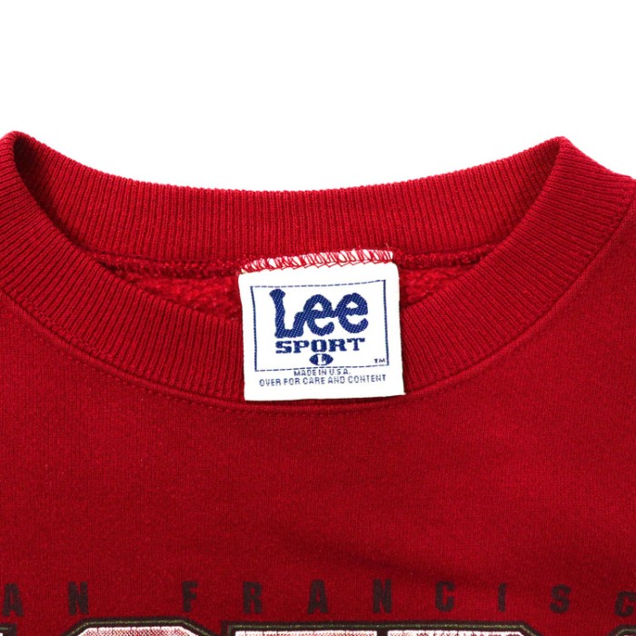 USA製 Lee プリントスウェット L レッド コットン 裏起毛 NFL フットボール San Francisco 49ers 90年代 | Vintage.City 古着屋、古着コーデ情報を発信