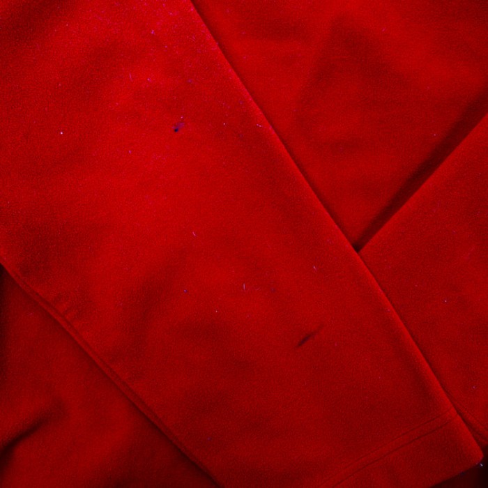 TOMMY HILFIGER ビッグサイズ ハーフジップフリースジャケット XXL レッド ワンポイントロゴ刺繍 90年代 | Vintage.City 古着屋、古着コーデ情報を発信