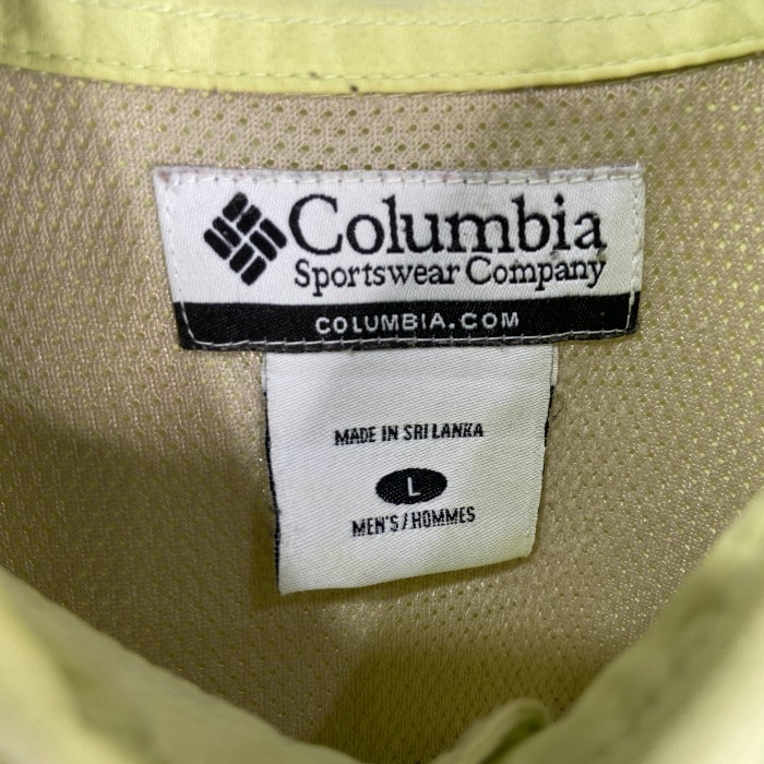 Columbia フィッシング半袖シャツ アウトドアシャツ ライムグリーン L | Vintage.City 古着屋、古着コーデ情報を発信