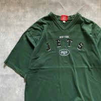 【XLサイズ】90s NFL ニューヨークジェッツ　刺繍ロゴ　グリーン　Tシャツ | Vintage.City ヴィンテージ 古着