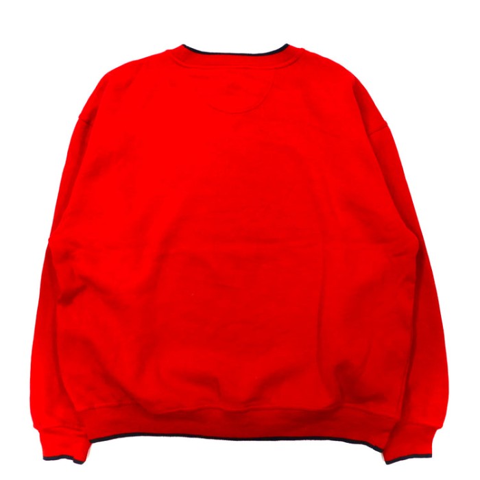 RED OAK ビッグサイズ スウェット XL レッド コットン 裏起毛 カレッジ