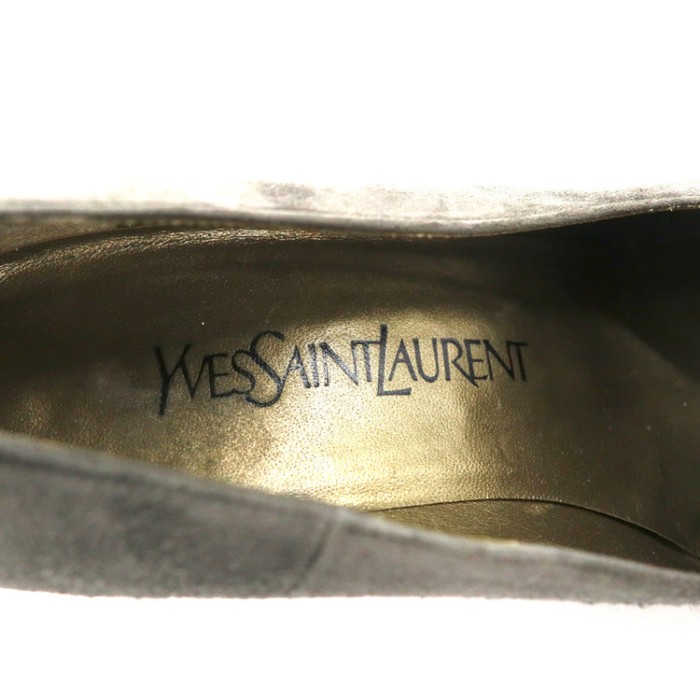 YVES SAINT LAURENT パンプス 23cm スエードレザー レトロ刺繍 オールド 日本製 | Vintage.City 古着屋、古着コーデ情報を発信