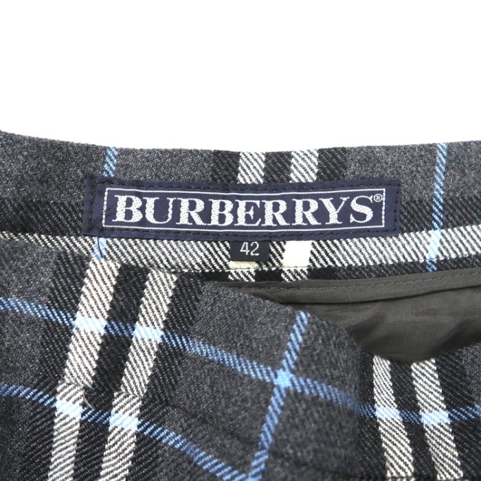BURBERRYS ノバチェック ラップスカート 42 グレー ウール FXA14-068 | Vintage.City 古着屋、古着コーデ情報を発信