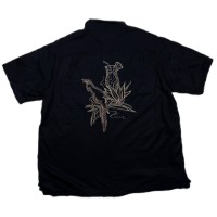 2XTsize embroidery aloha shirt アロハシャツ　アロハ　刺繍　半袖シャツ 24051105 | Vintage.City 빈티지숍, 빈티지 코디 정보