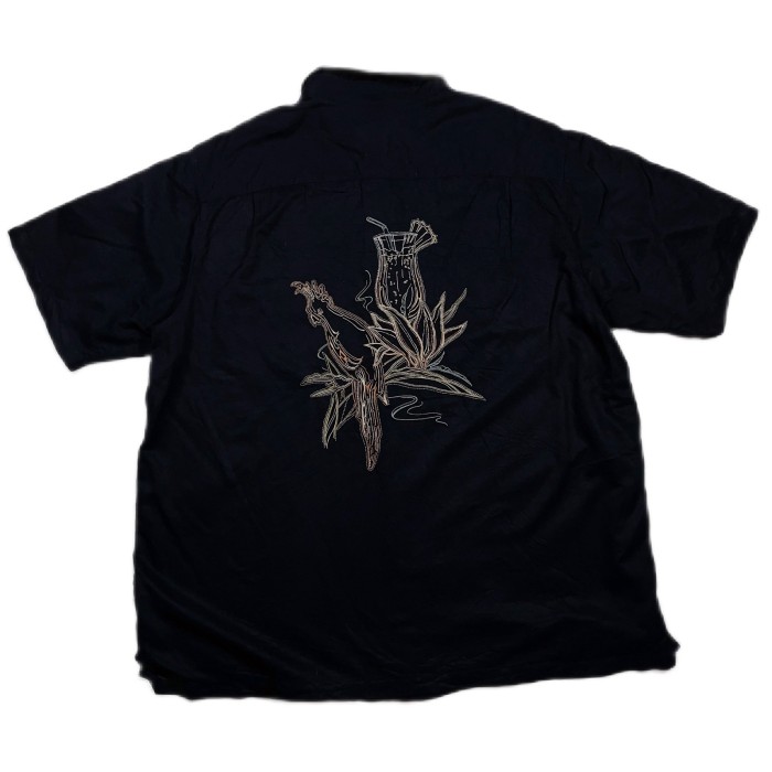 2XTsize embroidery aloha shirt | Vintage.City ヴィンテージ 古着