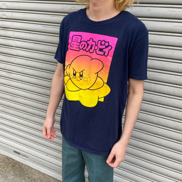 星のカービィ キャラクタープリントTシャツ キャラT ニンテンドー 