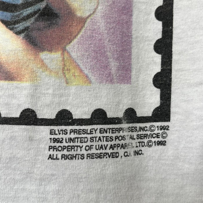 90s USA製 エルヴィスプレスリー 著名人系 半袖Tシャツ シングル