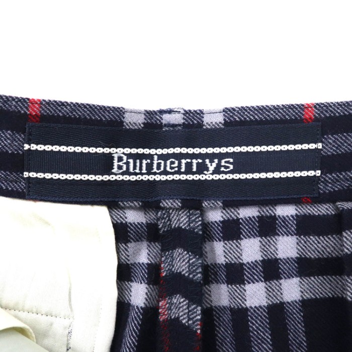 Burberrys ノバチェック 2タック イージースラックスパンツ M ネイビー ウール オールド 日本製 | Vintage.City 古着屋、古着コーデ情報を発信