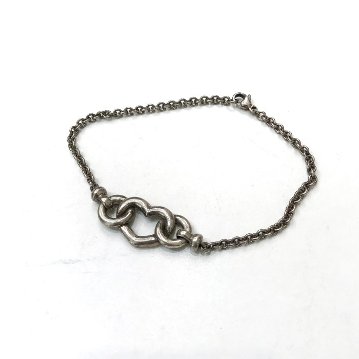 Vintage silver 925 Heart motif bracelet | Vintage.City