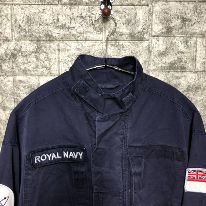 英国 Royal Navy イギリス軍 コンバット ジップアップ シャツ ジャケット ロイヤルネイビー 海軍 実用 ミリタリー フランス軍 170/88 | Vintage.City 古着屋、古着コーデ情報を発信