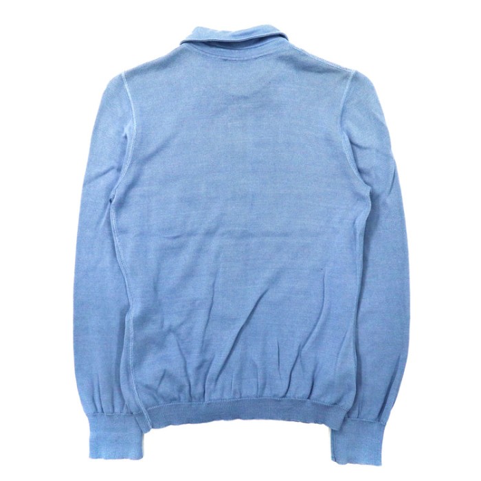 PRADA ニットシャツ セーター 42 ブルー イタリア製 コットン | Vintage.City 빈티지숍, 빈티지 코디 정보