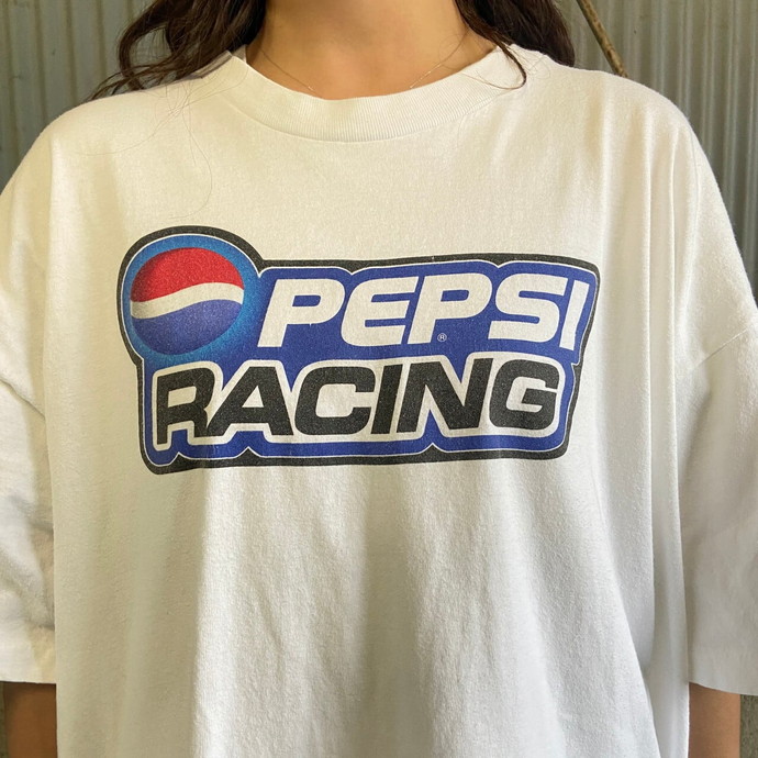 90年代 USA製 PEPSI ぺプシコーラ 企業ロゴ アドバタイジング Tシャツ