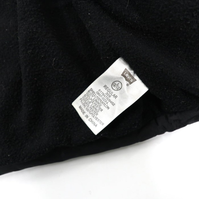 Levi's インサレーションジャケット XL ブラック レッド ナイロン フリースライナー ロゴ刺繍 REGULAR 309 | Vintage.City 빈티지숍, 빈티지 코디 정보