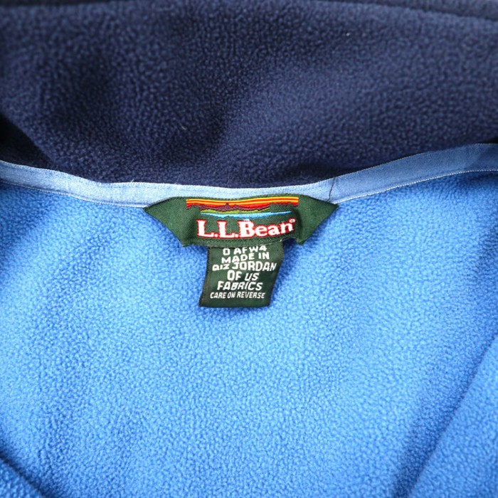 L.L.Bean マイクロフリースジャケット L ネイビー ポリエステル POLARTEC ワンポイントロゴ刺繍 | Vintage.City 빈티지숍, 빈티지 코디 정보