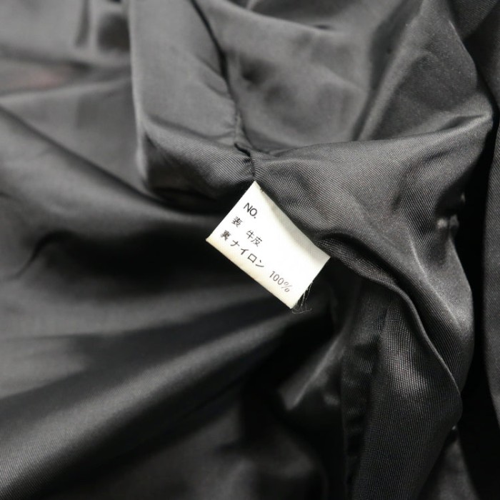 ダブルブレスト レザーコート XL ブラック カウレザー 牛革 | Vintage.City 古着屋、古着コーデ情報を発信