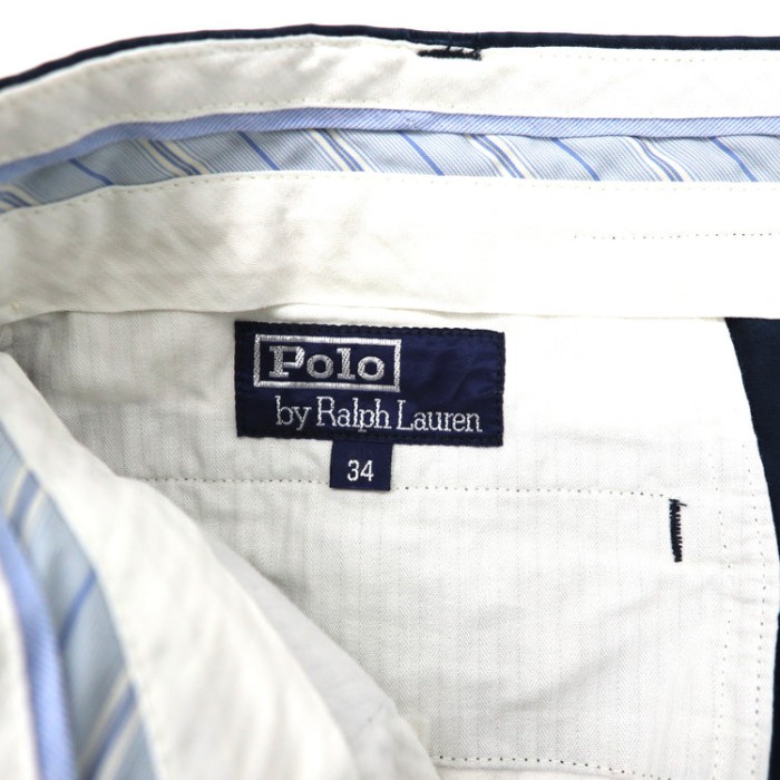 Polo by Ralph Lauren チノパンツ 34 ネイビー コットン | Vintage.City 古着屋、古着コーデ情報を発信