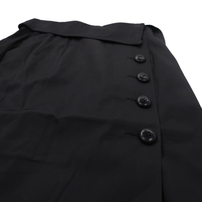 Christian Dior ハイウエスト ラップスカート M ブラック コットン 252CKP12 | Vintage.City 古着屋、古着コーデ情報を発信