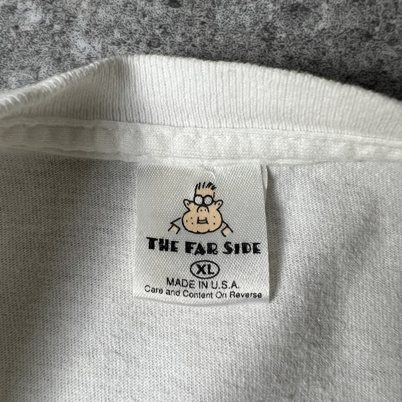 90s USA製 THE FAR SIDE ジョーク プリント 半袖 Tシャツ XL / 90年代